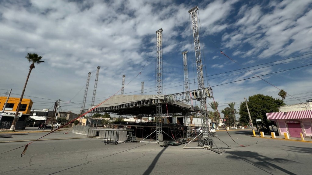 Por instalación de escenario para la presentación de la Banda El Recodo, dentro del festival Como La Laguna Ninguna, piden a la ciudadanía tomar vías&nbsp;alternas.