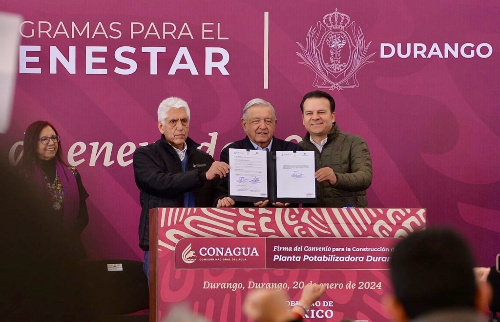 Aplaude Presidente AMLO gestión de Esteban y aprueba Planta Potabilizadora para la&nbsp;capital.