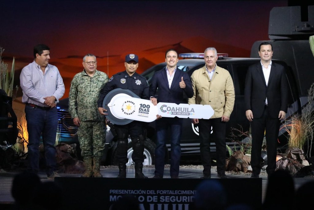 Fortalece Manolo modelo de seguridad con 150 patrullas y vehículos&nbsp;tácticos.