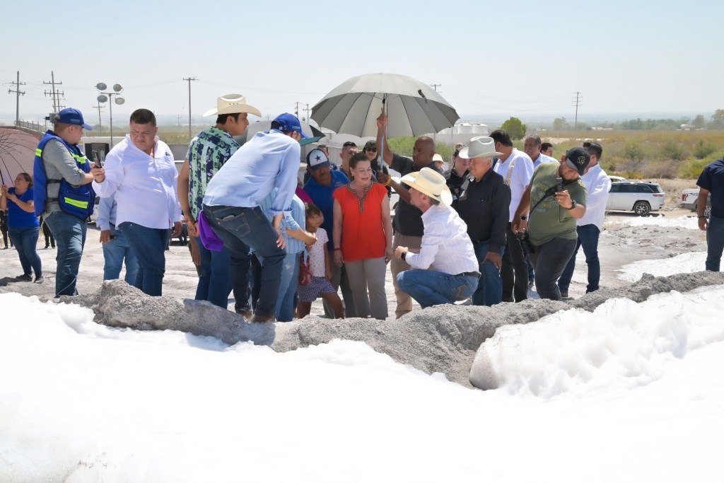 Supervisa alcaldesa Leticia Herrera avances del nuevo pozo de agua en el Ejido&nbsp;Dinamita.
